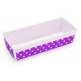 18 Oz. Paper Baking Loaf Pans in Fun Colors - Purple Dot
